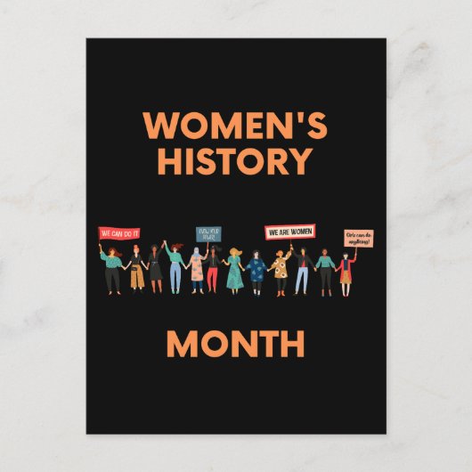 Maandag vrouwengeschiedenis briefkaart (Voorkant)