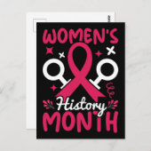 Maandag vrouwengeschiedenis Feminist Briefkaart (Voorkant / Achterkant)