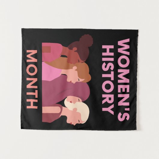 Maandag vrouwengeschiedenis wandkleed (Voorkant (horizontaal))