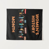 Maandag vrouwengeschiedenis wandkleed (Voorkant (horizontaal))
