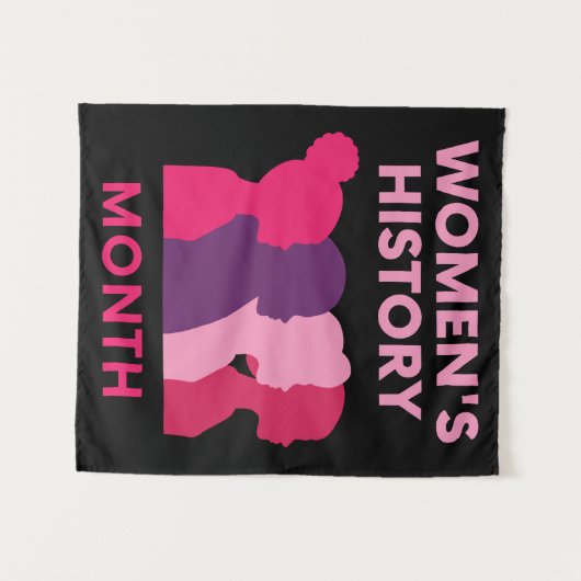 Maandag vrouwengeschiedenis wandkleed (Voorkant (horizontaal))