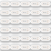 Maandag week sticker (Voorkant)