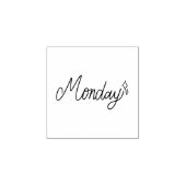 Maandag weekdag journaal ontwerp rubberstempel (Afrduk)