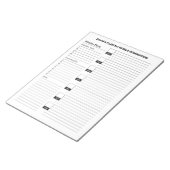 Maandag wekelijks eenvoudig en functioneel laptopb notitieblok (Schuin)