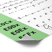 Maandagen Lettertype Ligaturen Poster (Hoek)