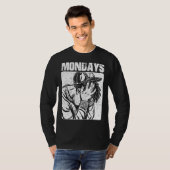 Maandagen zuigen liefde het weekend sarcastisch ik t-shirt (Voorkant volledig)