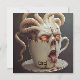 Maandagochtend blues cafeïne niveau waarschuwing 1 kaart