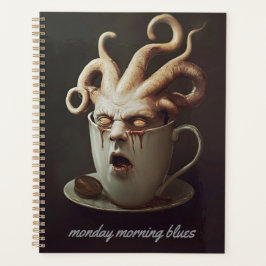 Maandagochtend blues cafeïne niveau waarschuwing 2 planner