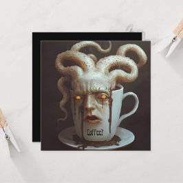 Maandagochtend blues cafeïne niveau waarschuwing 4 kaart