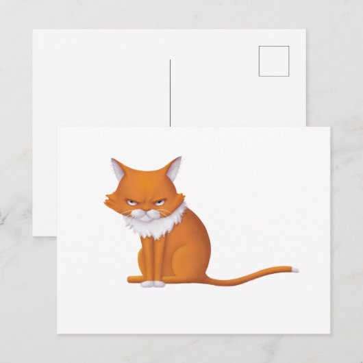 Maandagochtend Kattengezicht Briefkaart (Voorkant / Achterkant)