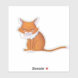 Maandagochtend Kattengezicht Sticker