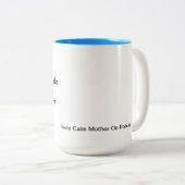 Maandagochtend Tweekleurige Koffiemok (Voorkant rechts)