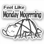 Maandagochtend van DBY Sticker (Voorkant)