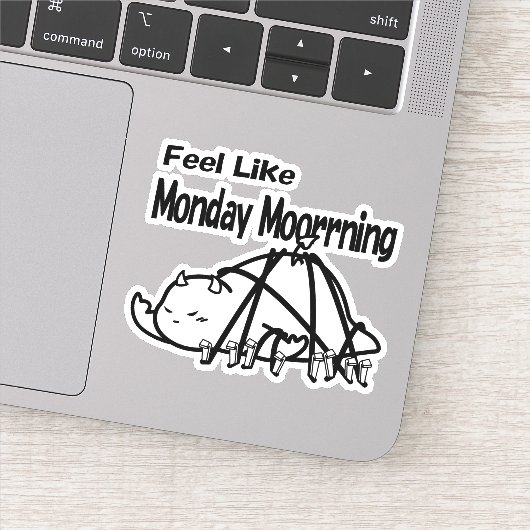 Maandagochtend van DBY Sticker (Detail)