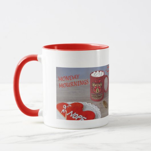 Maandagochtenden valentijn koffie mok (Links)