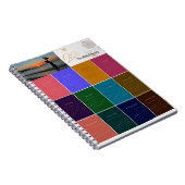 Maandbericht Kleurrijke aangepaste fotokalender Notitieboek (Rechterzijde)