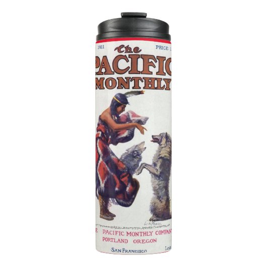 " Maandbericht van de Stille Oceaan 1911" Thermosbeker (Voorkant)