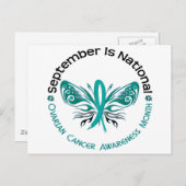 Maandbericht voor eierstokkanker 3.3 briefkaart (Voorkant / Achterkant)