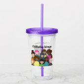 Maandbericht vrouwengeschiedenis Acryltumbler Acryl Drinkbeker (Voorkant)