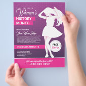 Maandbericht vrouwengeschiedenis flyer (Hand)