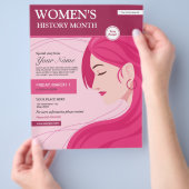 Maandbericht vrouwengeschiedenis flyer (Hand)