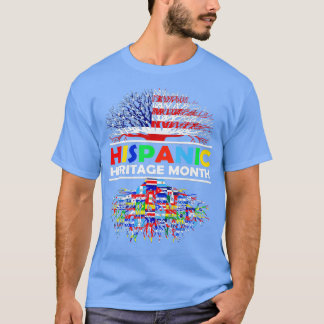 Maandbomen voor heispanisch erfgoed - Letten T-shirt