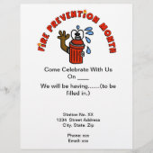 Maandbrochures voor brandpreventie aanpassen flyer (Voorkant)