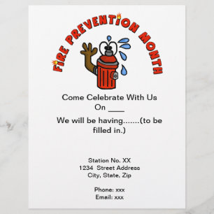 Maandbrochures voor brandpreventie aanpassen flyer