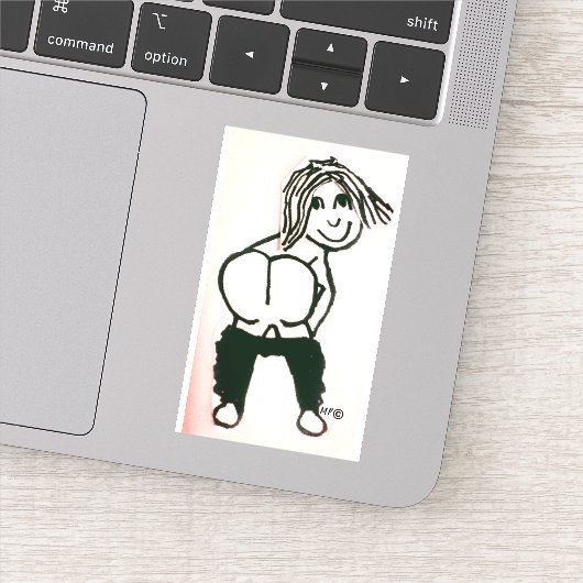 MAANDE NAakte BILLEN AANPAKBARE STICKER (Detail)