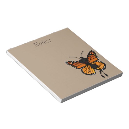 MAANDEKBUTTERFLES LADY NOTEPAD NOTITIEBLOK (Schuin)