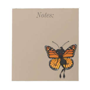 MAANDEKBUTTERFLES LADY NOTEPAD NOTITIEBLOK