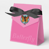 MAANDEKBUTTERFLY LADY TENT FAVOR BOX BEDANKDOOSJES (Voorkant Zijde)