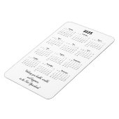 Maandelijks 2025 Kalender Magneet met Quote (Linkerzijde)