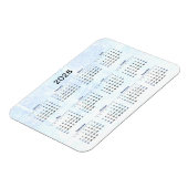 Maandelijks 2026 Kalendermagneet Textured Magneet (Linkerzijde)