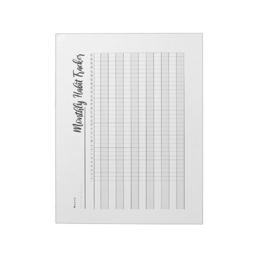 Maandelijks aantekenblok voor handmatige invoer notitieblok (Linkerzijde)