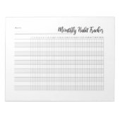 Maandelijks aantekenblok voor handmatige invoer notitieblok (Voorkant)