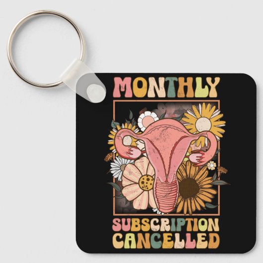 Maandelijks abonnement geannuleerd Uterus Support  Sleutelhanger (Voorkant)