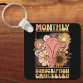 Maandelijks abonnement geannuleerd Uterus Support  Sleutelhanger (Voorkant)