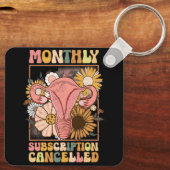 Maandelijks abonnement geannuleerd Uterus Support  Sleutelhanger (Achterkant)