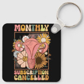 Maandelijks abonnement geannuleerd Uterus Support  Sleutelhanger (Achterkant)