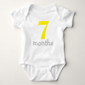 Maandelijks Baby voor Cute Yellow Romper (Voorkant)