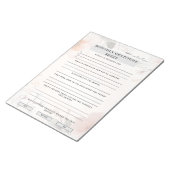 maandelijks dankbaarheidsblad notitieblok (Schuin)