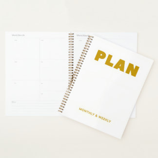 Maandelijks en wekelijks planner plannen
