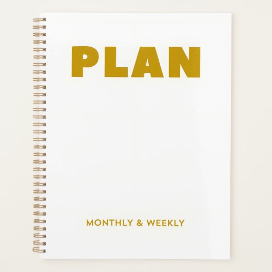 Maandelijks en wekelijks planner plannen (Voorkant)