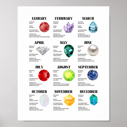 Maandelijks fact sheet Poster (Voorkant)