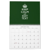 Maandelijks gepersonaliseerd HOUD KALM 2025 Jouw t Kalender (Jan 2026)