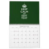 Maandelijks gepersonaliseerd HOUD KALM 2025 Jouw t Kalender (Feb 2026)