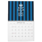 Maandelijks gepersonaliseerd HOUD KALM EN Jouw tek Kalender (Feb 2026)