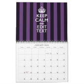 Maandelijks Gepersonaliseerd HOUD KALM Jouw tekst  Kalender (Jan 2026)