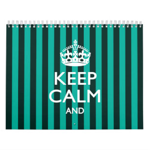 Maandelijks gepersonaliseerd HOUD KALM Jouw tekst  Kalender